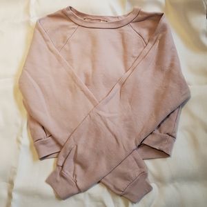 2/$25 American Apparel Cropped Sweatshirt in Pink